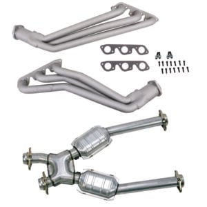 BBK 99-04 Ford Mustang V6 1-5/8in Long Tube Headers w/High Flow Catted X-Pipe (Ti Ceramic)