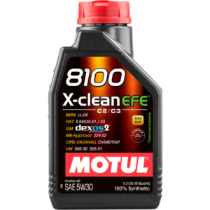 Motul 1L Synthetic Engine Oil 8100 X-CLEAN 5W30