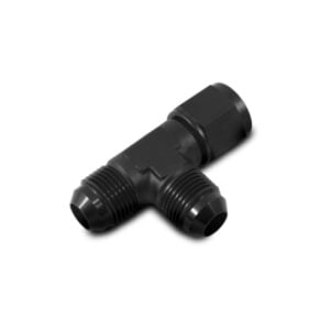 Vibrant -16AN Tee Fitting with Female -16AN Swivel