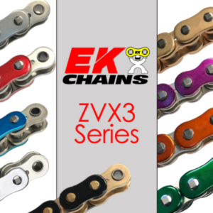 Vortex Racing EK 530 ZVX3 Rivet Master 130 Links- Chrome