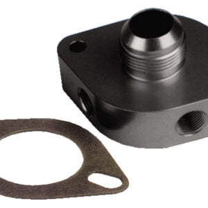 Moroso Chevrolet Big Block/Small Block Bolt-On Water Outlet Filler Neck -16An Fitting - Aluminum