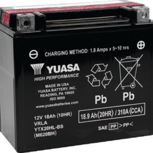 Yuasa YTX20HL-BS High Performance AGM Battery w/Bottle