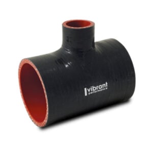 Vibrant Silicone T-Hose Coupler Hose ID 2.50in Overall Length 4in Branch ID 1in