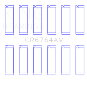 King Engine Bearings VW AES/AUE/ABV Connecting Rod Bearing Set (Set of 6) - Size STD