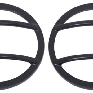 Kentrol 07-18 Jeep Wrangler JK Fog Light Cover Pair - Textured Black