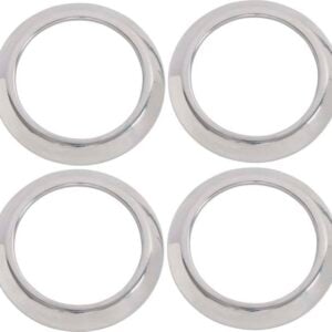 Kentrol 07-10 Jeep Wrangler JK Air Vent Bezels 4 Pieces - Polished Silver