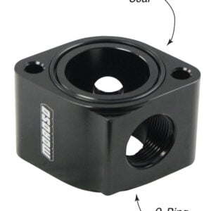 Moroso Filler Neck Manifold Housing -16An Female Port - Aluminum