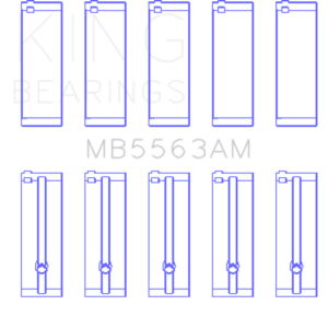 King Engine Bearings Toyota 3Y (Size +0.50mm) Main Bearing Set