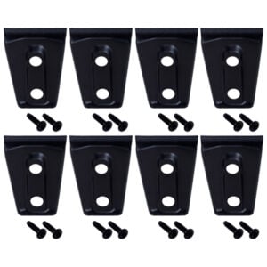 Kentrol 07-18 Jeep Wrangler JK Door Hinge Overlays 8 Pieces 4 Door - Textured Black