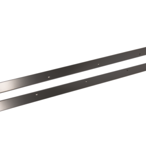 Kentrol 55-83 Jeep CJ5 Rocker Guards Black Powdercoat Stainless