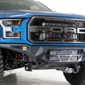 Addictive Desert Designs 17-20 Ford Raptor F-150 Bomber Front Bumper w/ 2 20in Light Bar Mounts