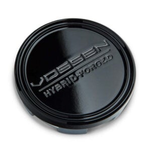 Vossen Hybrid Forged Optional Center Cap - Gloss Black with Matte Gunmetal Letters - Small