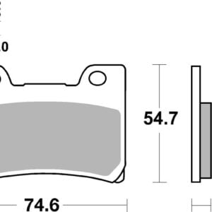 Brembo 92-95 Yamaha FZR R 600cc Sinter Brake Pad - Front