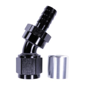 Russell 10AN ProClassic Crimp 30 Degree Hose End - Black