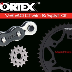 Vortex Racing V3 2.0 Chain and Sprocket Kit 3288-14,452AS-45,520SX3-110- Black