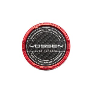Vossen HF Carbon Billet Sport Cap 2.0 - Large (VHFL) - Transparent Red - Twill Weave (Gloss)